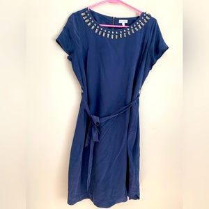 A Pea in the Pod Short Sleeve Rhinestone Maternity Dress